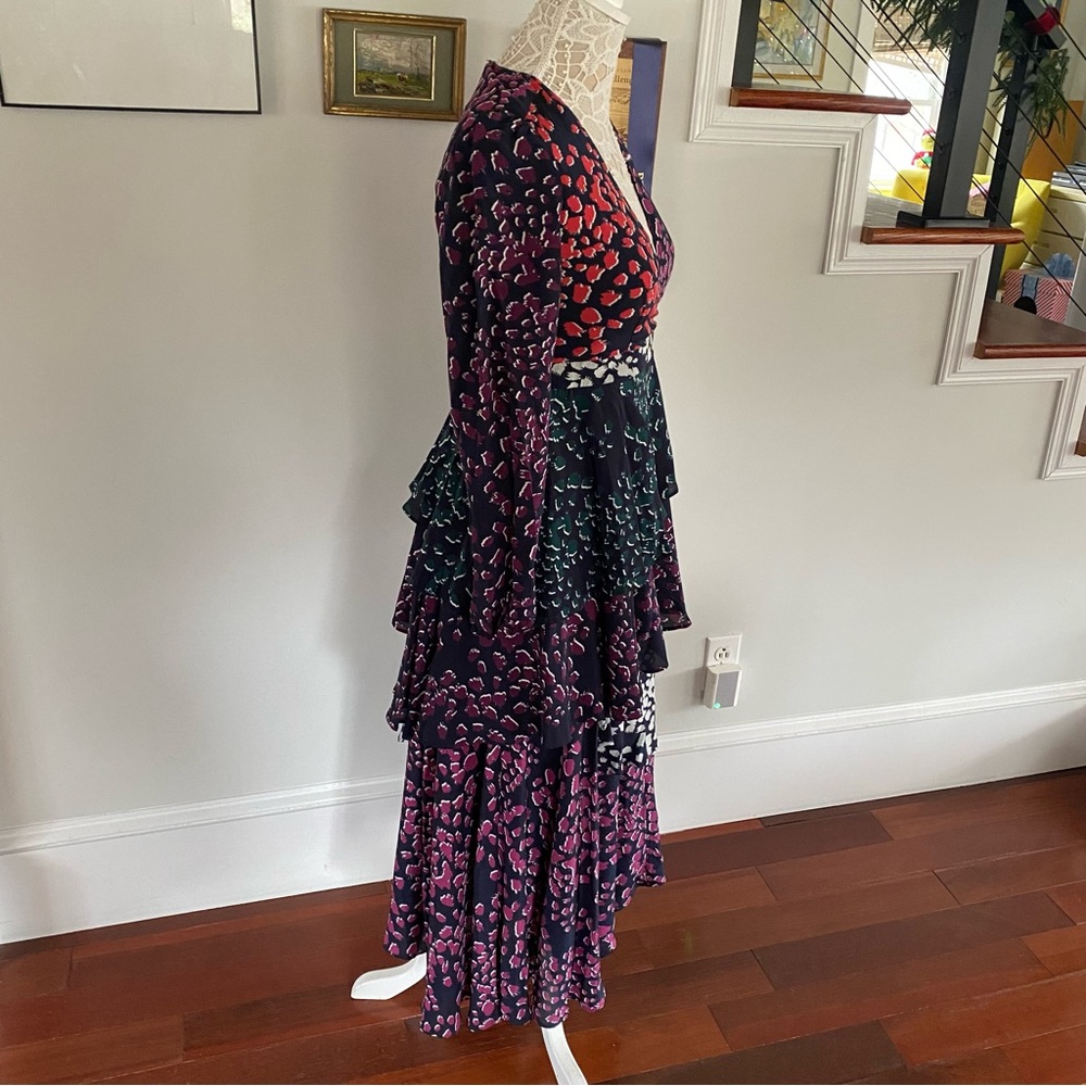 MARIE OLIVER Tessa Tiered Dress Sz 6 - Picture 4 of 6